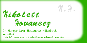 nikolett hovanecz business card
